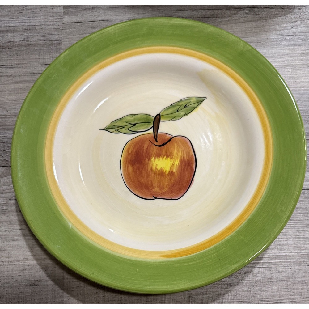 Vintage Tabletops Gallery Apple Design Hand Painted Plate 11"